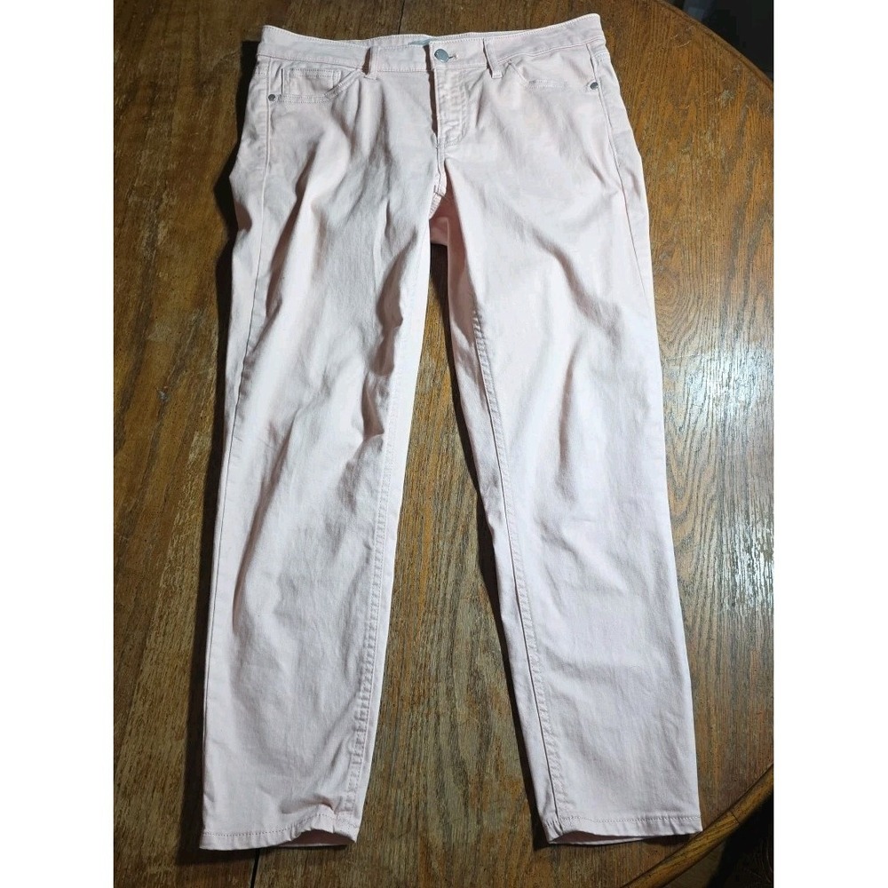 Calvin Klein Jeans Women's Ankle‎ Skinny Pants Sz 10 Stretch Light Pink
